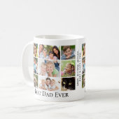 Bester Vater Aller Zeiten Foto-Collage Kaffeetasse (Vorderseite Links)
