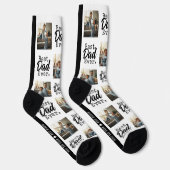 Bester Vater aller Zeiten Foto-Collage Vatertag Socken (Rechts)