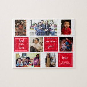Bester Vater aller Zeiten Foto-Collage Vatertagsge Puzzle