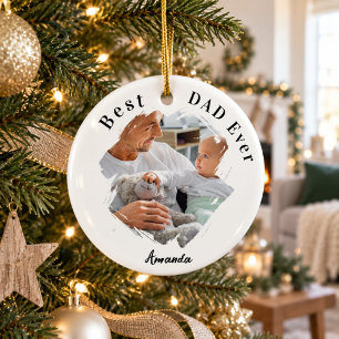 Bester Vater Aller Zeiten Foto Keramik Ornament