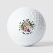 Bester Vater Aller Zeiten Foto Personalized Golfball (Vorderseite)