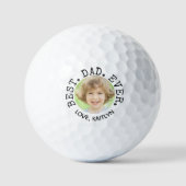 Bester Vater Aller Zeiten Foto Personalized Golfball (Vorderseite)