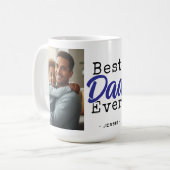 Bester Vater Aller Zeiten Foto Vatertag Kaffeetasse (Vorderseite Links)