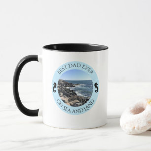 Bester Vater Aller Zeiten Foto von Blauem Ozean Me Tasse