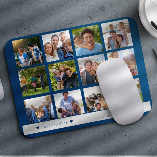 Bester Vater aller Zeiten Fotocollage Mousepad