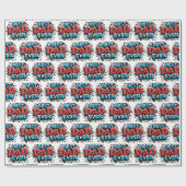 Bester Vater Aller Zeiten  Geschenkpapier (Flach)