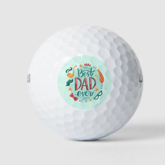 Bester Vater aller Zeiten Golfball (Vorderseite)