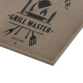 Bester Vater Aller Zeiten | Grillmeister Rustikal Schneidebrett (Ecke)