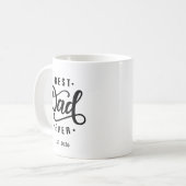 Bester Vater Aller Zeiten Gründungsdatum Kaffeetasse (Vorderseite Links)
