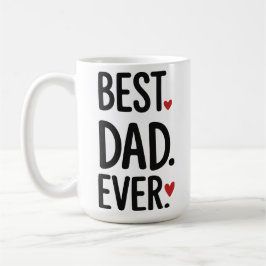 Bester Vater Aller Zeiten Herz Modernes Vatertags- Kaffeetasse