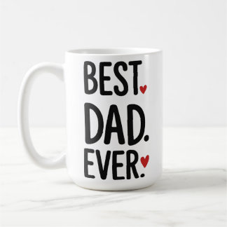 Bester Vater Aller Zeiten Herz Modernes Vatertags- Kaffeetasse