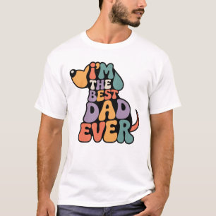 Bester Vater Aller Zeiten Hund Grafik T-Shirt