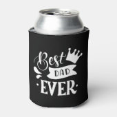 Bester Vater aller Zeiten in Schwarzweiß Dosenkühler (Kanne Vorderseite)