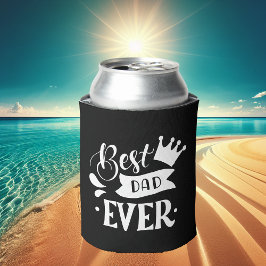 Bester Vater aller Zeiten in Schwarzweiß Dosenkühler