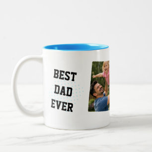 Bester Vater Aller Zeiten Individuelle Foto-Kaffee Zweifarbige Tasse