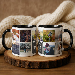 Bester VATER Aller Zeiten Individuelle Fototasse Zweifarbige Tasse