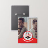 Bester Vater aller Zeiten - individuelles Geschenk Button (Vorderseite/Rückseite)