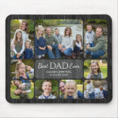 Bester Vater Aller Zeiten Kinder Foto Collage Mousepad (Vorne)