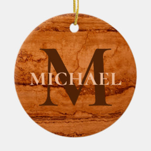 Bester Vater aller Zeiten, Kupfer Canyon Granit, B Keramik Ornament