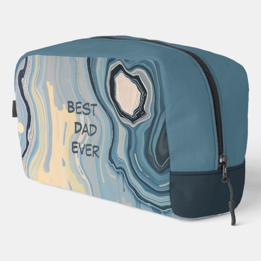 Bester Vater Aller Zeiten Marmor Waschbeutel (Rechte Ecke)