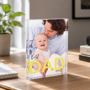 Bester Vater Aller Zeiten Moderne Schrift Vater un Fotoblock