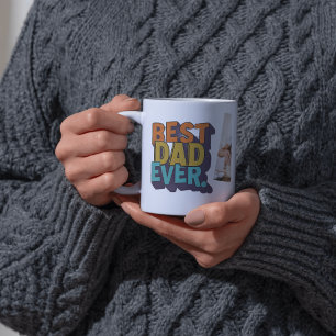 Bester Vater Aller Zeiten Modernes Foto  Vatertag Tasse