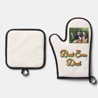 Bester Vater aller Zeiten Ofenhandschuh & Topflappen-Set