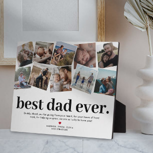 Bester Vater Aller Zeiten Personalisierte Fotocoll Fotoplatte