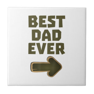 Bester Vater Aller Zeiten Pfeil Grafik Logo Fliese