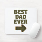 Bester Vater Aller Zeiten Pfeil Grafik Logo Mousepad (Mit Mouse)