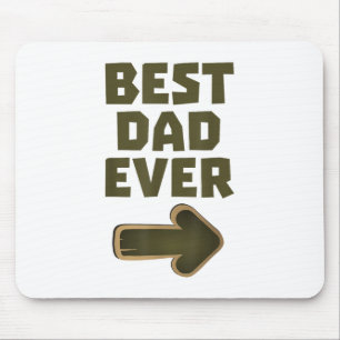 Bester Vater Aller Zeiten Pfeil Grafik Logo Mousepad