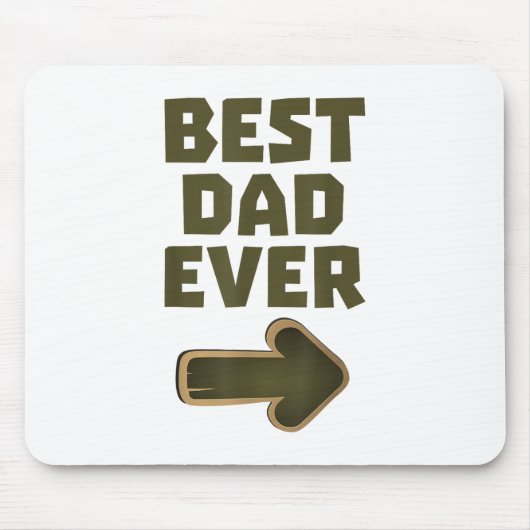Bester Vater Aller Zeiten Pfeil Grafik Logo Mousepad (Vorne)