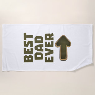 Bester Vater Aller Zeiten Pfeil Grafik Logo Strandtuch