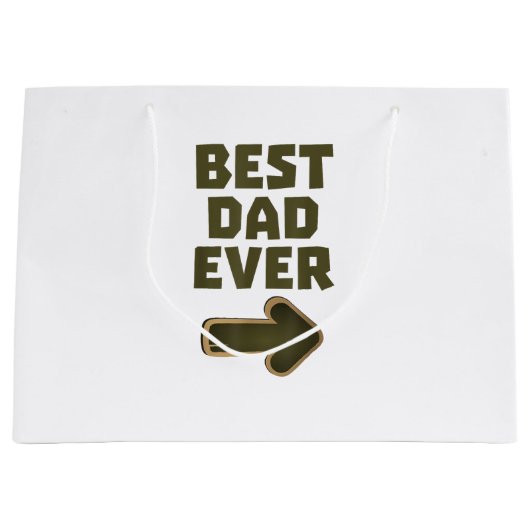 Bester Vater Aller Zeiten Pfeil Grafik LogoBester  Große Geschenktüte (Vorderseite)