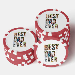 Bester Vater Aller Zeiten   Platzhaltervorlage für Pokerchips