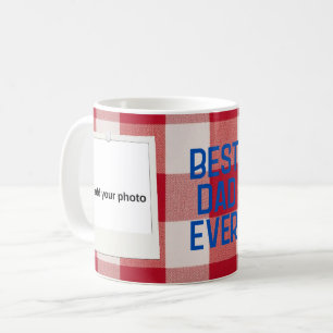 Bester Vater Aller Zeiten Roter Büffel-Karo Foto C Kaffeetasse