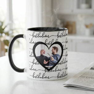 Bester Vater Aller Zeiten Schrift Schwarz Weiß Fot Tasse