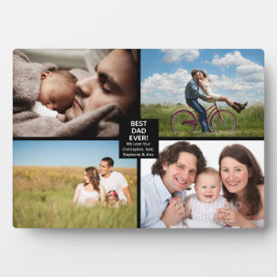 Bester Vater aller Zeiten Schwarzer Vatertag 4 Fot Fotoplatte