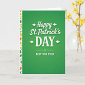 Bester Vater Aller Zeiten St Patricks Karte (Gelbe Blume)