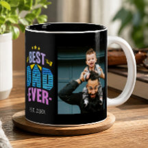 Bester Vater Aller Zeiten Typografie Schwarze Foto