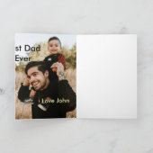 Bester Vater aller Zeiten Vater Papa Geschenk Foto Karte (Innenseite)