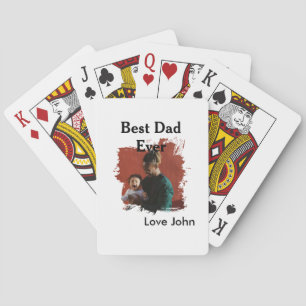 Bester Vater aller Zeiten Vater Papa Geschenk Foto Spielkarten