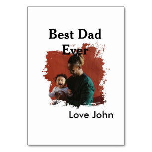 Bester Vater aller Zeiten Vater Papa Geschenk Foto Tischnummer