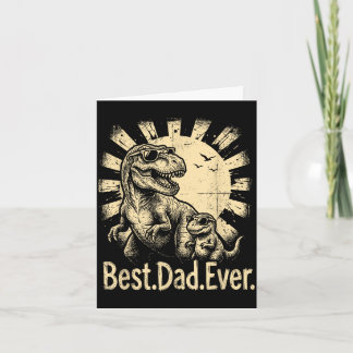 Bester-Vater-aller-Zeiten Vatertag Dinosaurier-Vat Karte
