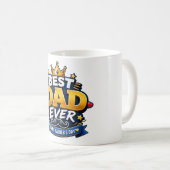 Bester Vater Aller Zeiten Vatertag Kaffeetasse | L (VorderseiteRechts)