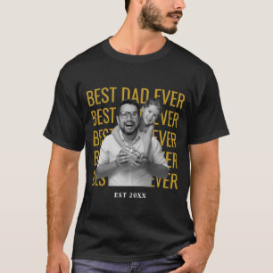 Bester Vater Aller Zeiten Vintage-Foto Vatertag In T-Shirt