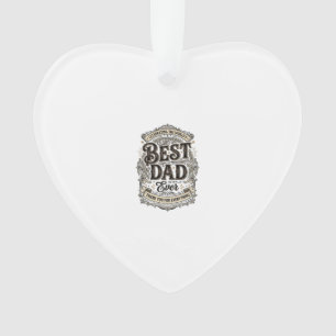 Bester Vater Aller Zeiten Vintage Gravur T-Shirt D Ornament