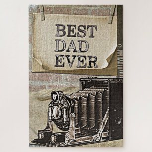 Bester Vater Aller Zeiten Vintage-Kamera Vatertag  Puzzle