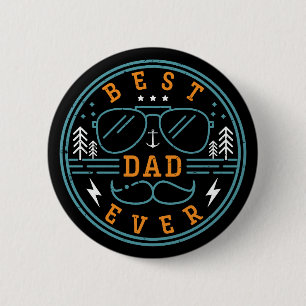 Bester Vater Aller Zeiten Vintage Retro Vatertags- Button