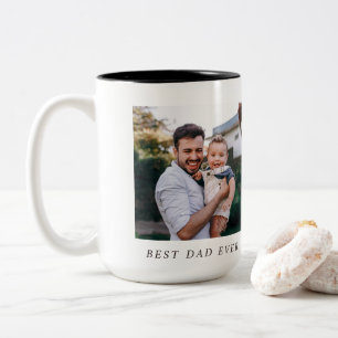 Bester Vater Aller Zeiten Vollbild Personalisierte Zweifarbige Tasse
